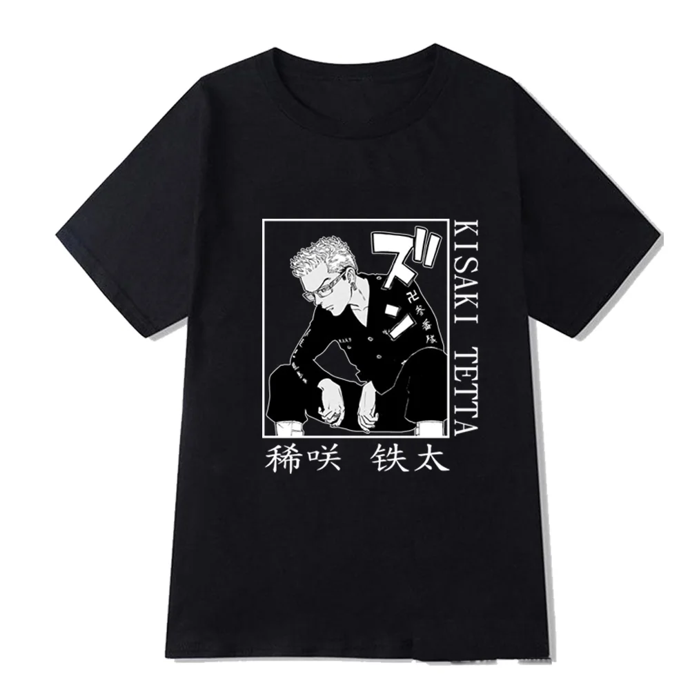 

Men's Casual High Quality Tokyo Revengers T-shirt Tops Funny Kisaki Tetta T-shirt Anime Tee Shirt