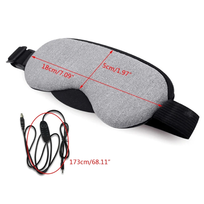 

Temperature Control Heat Steam Cotton Eye Mask Dry Tired Compress USB Hot Pads