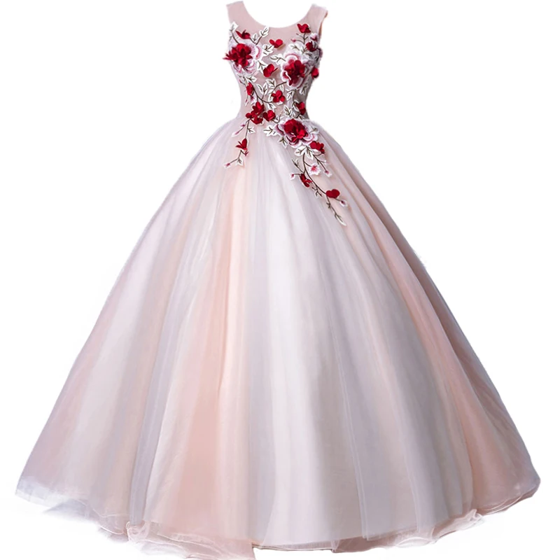 Новинка 2020 милое 16 бальное платье с цветами ручной работы Vestidos De 15 праздничное