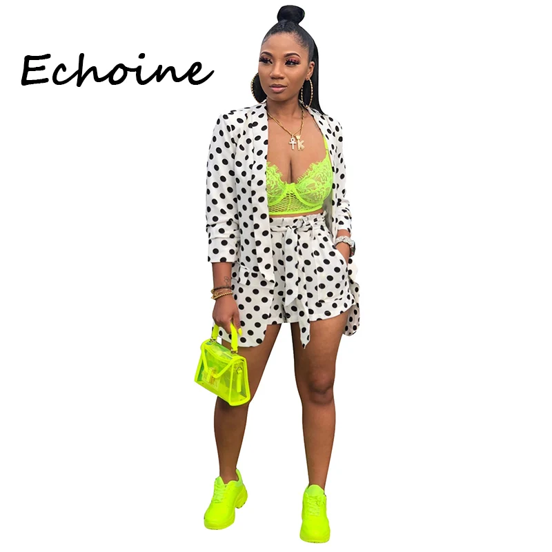 Женский офисный костюм с принтом Echoine комплект из двух предметов куртка длинным