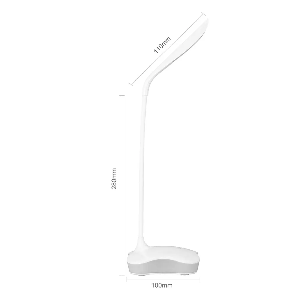 Finether USB Rechargeable LED Table Lamp Touch Sensor Dimmable 2-in-1 Portable Folding Night Lamp Desk Table Lamp