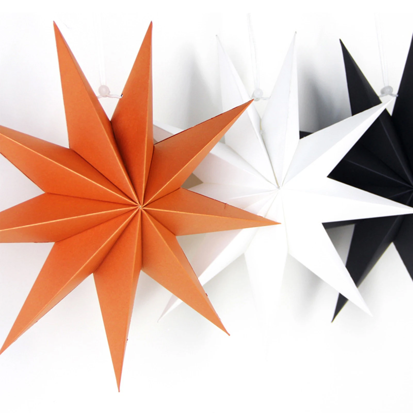 

1pc Paper Stars Nine-star Paper Decoration Nine-pointed Star paper Wedding Decor Party Supplies Stars Decor Ornament Room Paper
