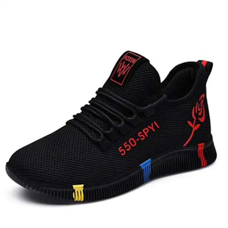 

New 2021 Mesh Fashion Sneakers Men Casual Shoes Lac-up Lightweight Shoes Comfortable Breathable Walking Shoe Zapatillas Hombre