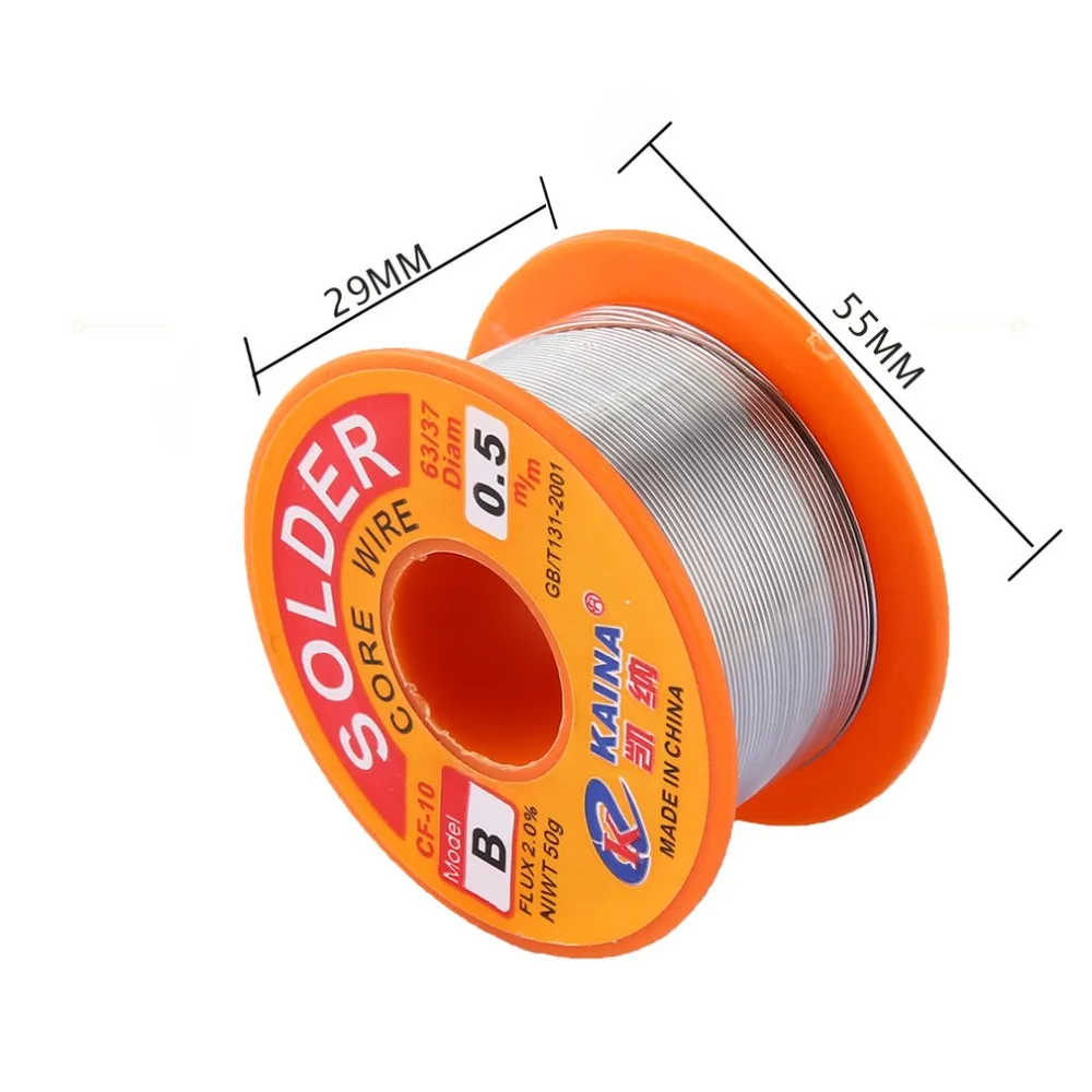 0.5mm 2% Flux Tin Lead Rosin Roll Core Silver Solder Wire Welding Soldering Repairing Tool Reel Melt Kit Electric Melting | Инструменты