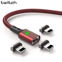 twitch magnetic cable for iphone 11 7 8 plus x xs max xr fast charging usb cable for iphone 5 5s 6s plus magnetic charger wire