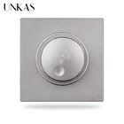 Регулятор яркости UNKAS B8, комбинированный регулятор света сделай сам со встроенным вентилятором, выключатель контроллера скорости, выход модулятора