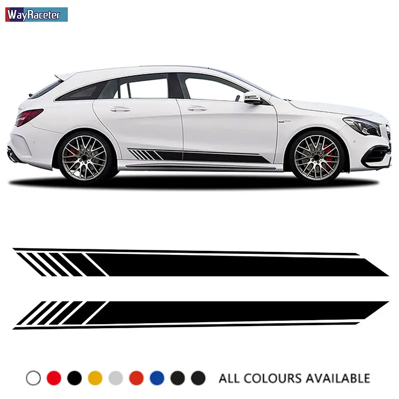 

Car Door Side Stripes Skirt Sticker Edition 1 Vinyl Decal For Mercedes Benz CLA Class CLA45 AMG C117 X117 W117 C118 X118 CLA35