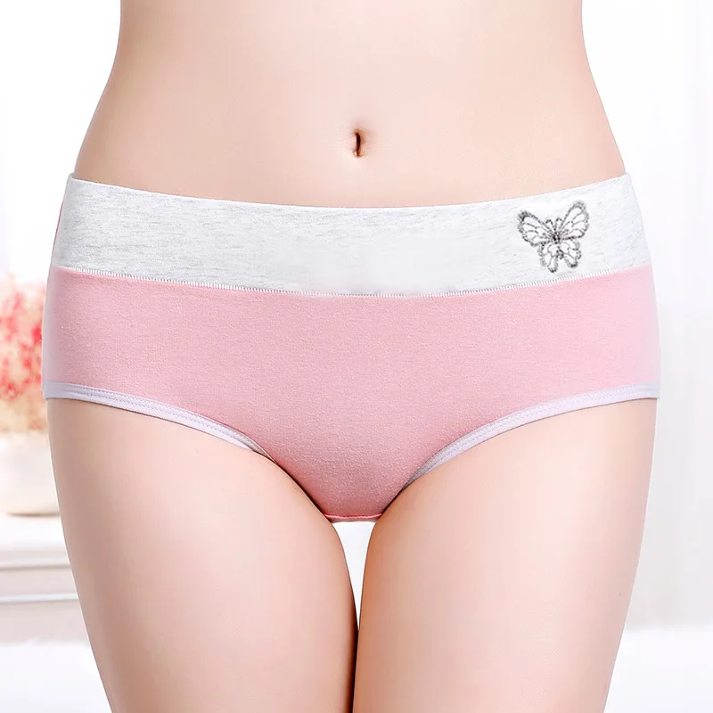 

Dropship Cotton Panties Comfortable Underwear Sexy Mid-Rise Women Underpants Female Lingerie Briefs for Lady Student
