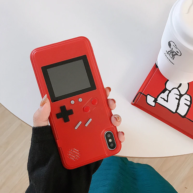 Игровой ударопрочный чехол из ТПУ для Samsung Note 10 Plus S10 цветной дисплей Gameboy