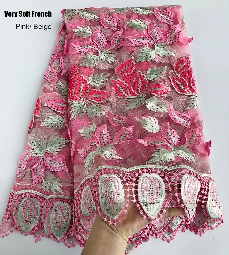 Очень мягкая классическая французская сетчатая кружевная африканская тюль