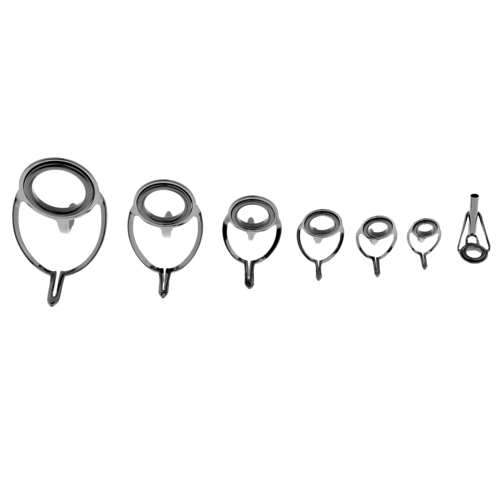 7 шт. спиннинг направляющие наконечники с проушинами направляющая для удочки