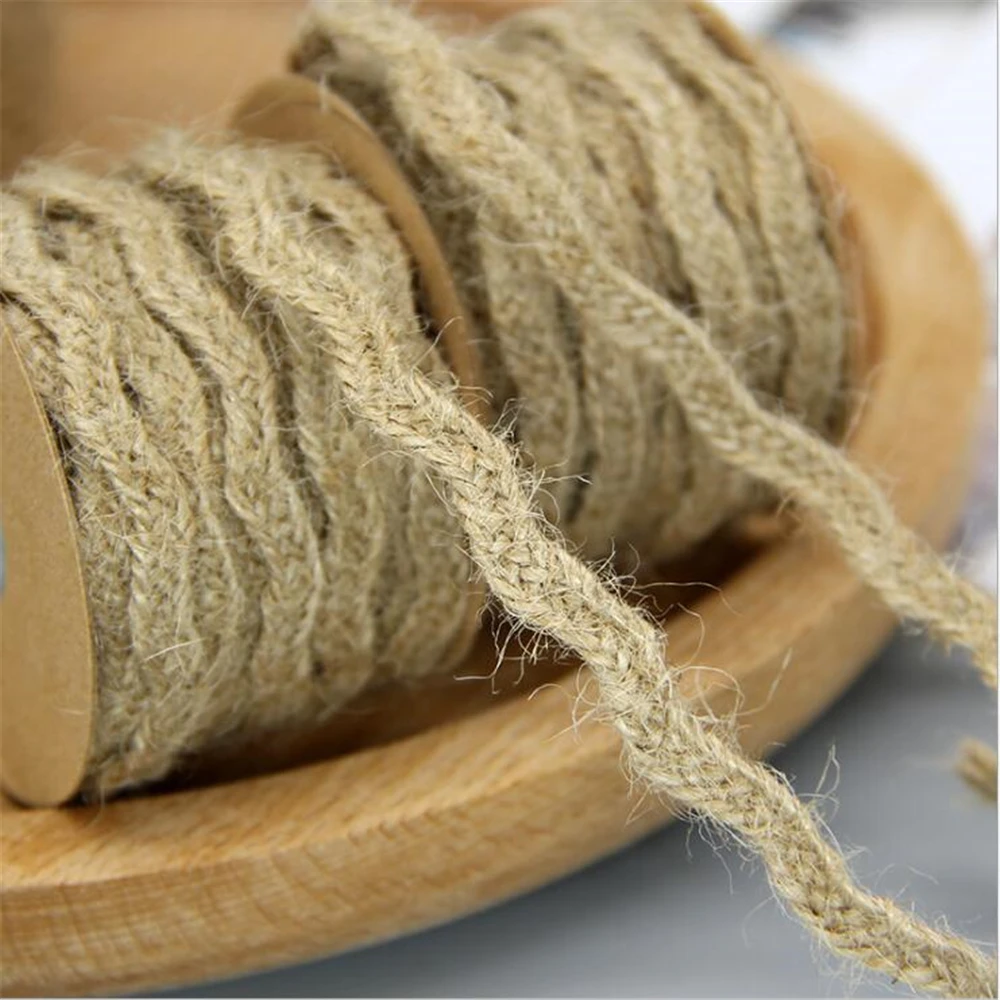 5 м шпагат джутовый В наборе джуготовый ремешок пеньковая веревка вечерние