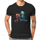 Pixel искусства футболка для мужчин шлем Daft Punk Camisetas Новинка Удобная футболка с принтом свободного кроя с принтами