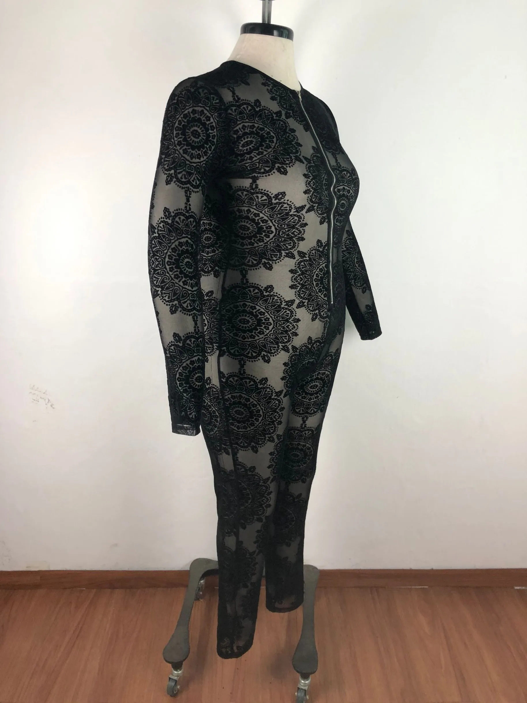 Новинка 2020 весенний женский обтягивающий комбинезон с высоким воротником и