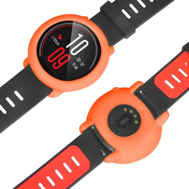 Защитный чехол с силиконовой рамкой для умных часов Xiaomi Huami AMAZFIT