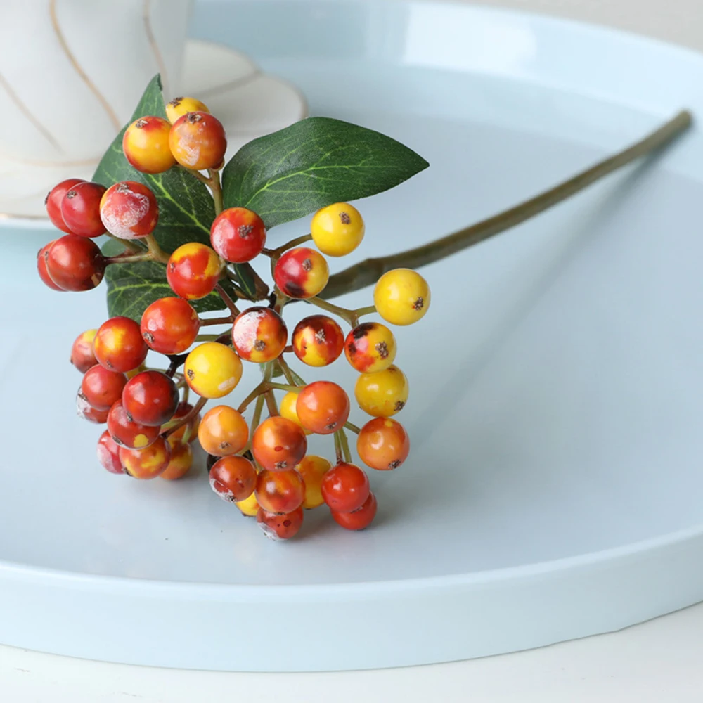 

Artificial Berry Plant Bouquet Christmas Decoration Gifts Fake Berries Crafts Vase Decor Diy Home Wedding Decoration Accessories