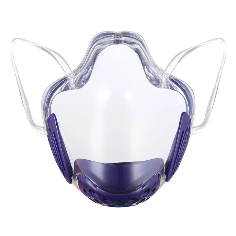 

Durable Visor Mask Combines Clear Plastic Reusable Bandage Mask Reusable Cover Mouth Nose Helmet Splash-proof Masks Face Shield