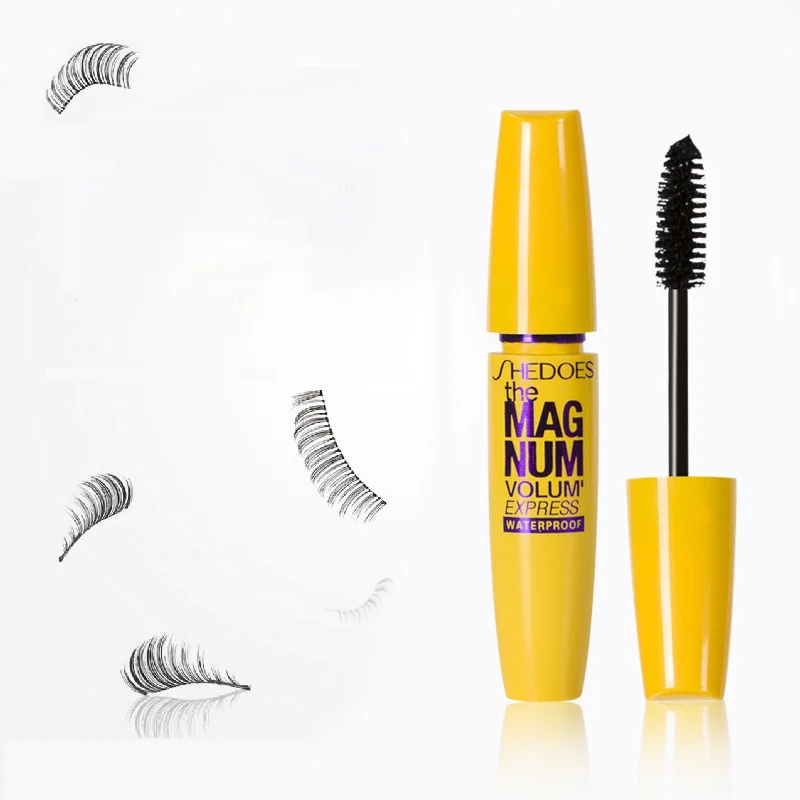 

Тушь для ресниц 4D с шелковым волокном, черная Водонепроницаемая быстросохнущая водостойкая объемная для удлинения и завивки ресниц, 1 шт.