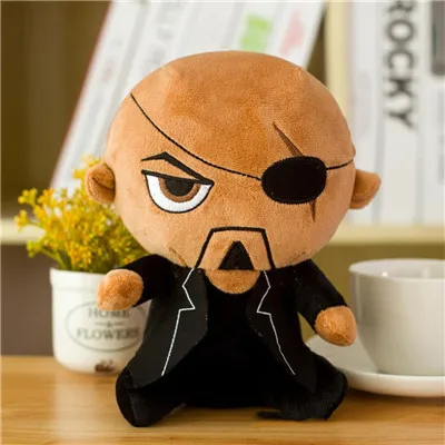 25cm The Avengers 4 Plush Toys Iron Man Deadpool Thanos Spiderman Stuffed Plush Toys Super Hero Doll Soft Toy - Цвет: Серебристый