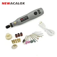 newacalox diy mini rotary tool usb dc 5v 10w variable speed wireless electric grinder set wood carving pen for milling engraving