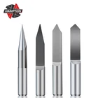 1 шт. 6 мм хвостовик V-образный гравировальный наконечник плоский нижний наконечник 0,1-1,0 мм Печатная плата гравировальное долото 20-90 градусов карбидный фрезерный станок с ЧПУ фреза