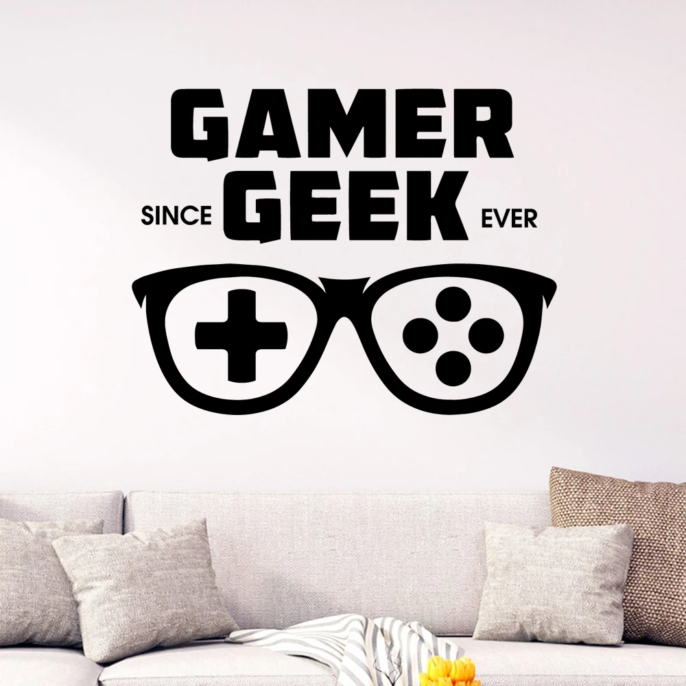 Newgamer geek настенные стикеры Самоклеющиеся Виниловые водонепроницаемые