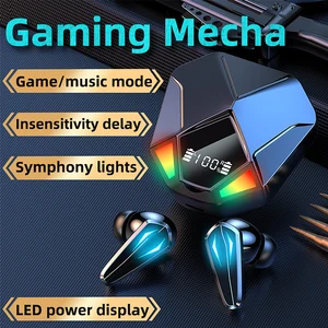 tws bluetooth 5 1 earphones 2200ma led charging box wireless headphone stereo sports waterproof earbuds headsets with microphone free global shipping