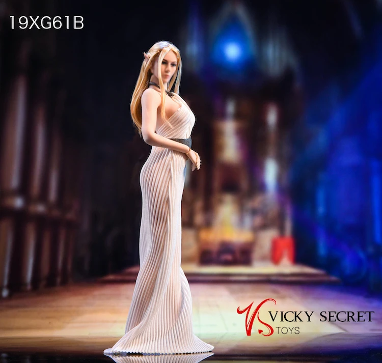 

VSTOYS 1/6 Female Soldier Doll 19XG61 Elf Dress Long Ma Long Skirt 12 Inch Woman Doll Available