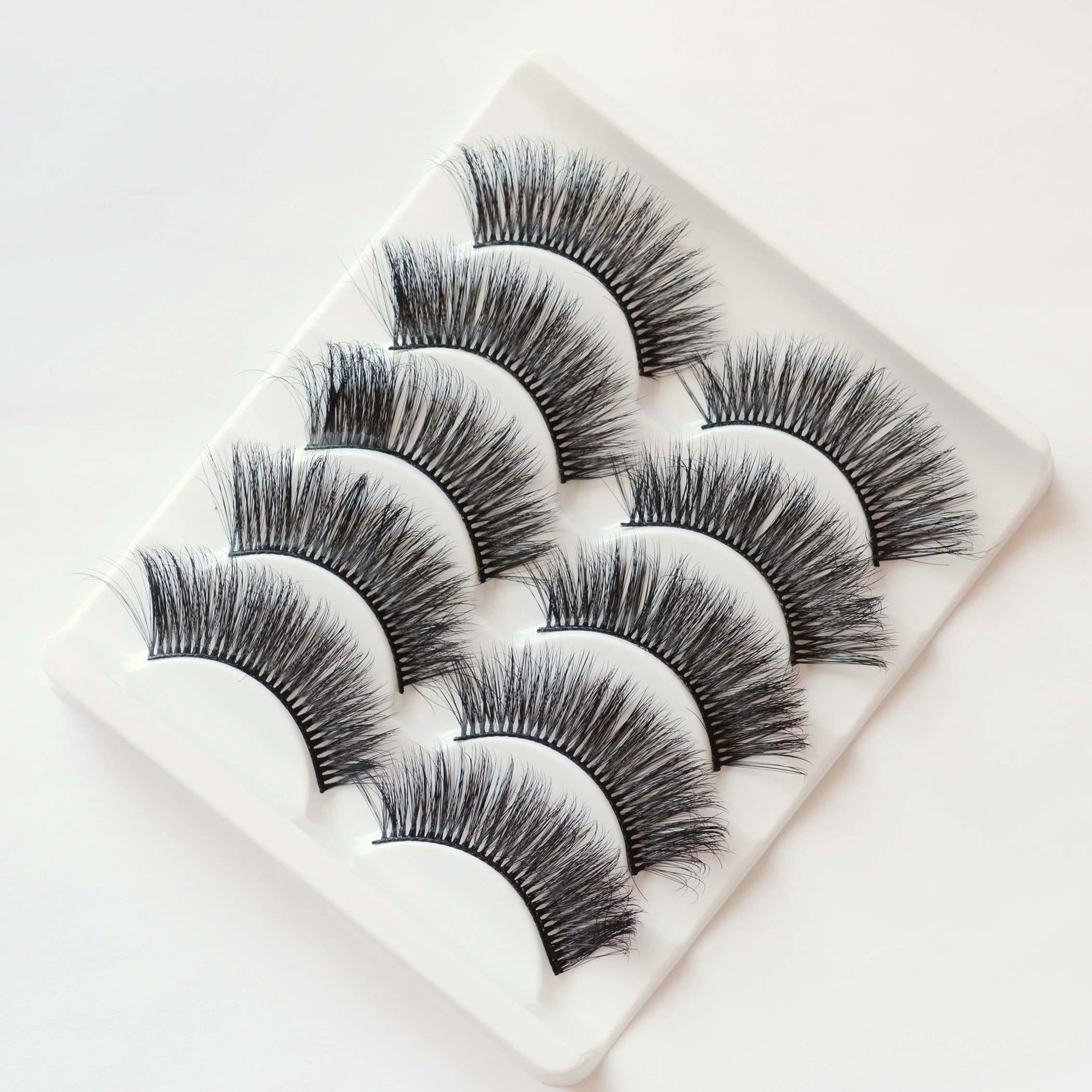 5 пар 3D толстые скрученные ресницы для наращивания Модные женские глаза макияж