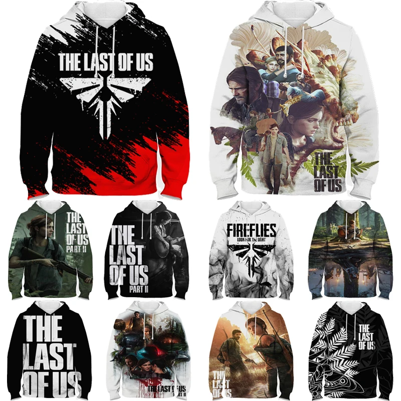 

Children the Last of Us Part 2 3D Print Hoodie Kids Long-sleeved Sweatshirt Autumn Winter Boy Girl Pullover Harajuku Streetwear