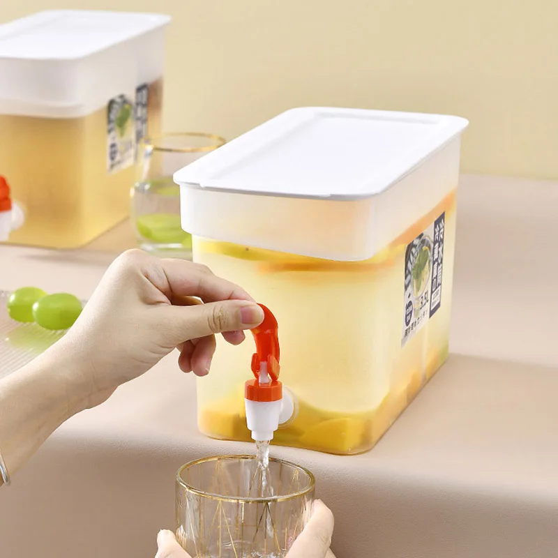 Холодный чайник с краном для фруктов кувшин холодной воды лимонного сока