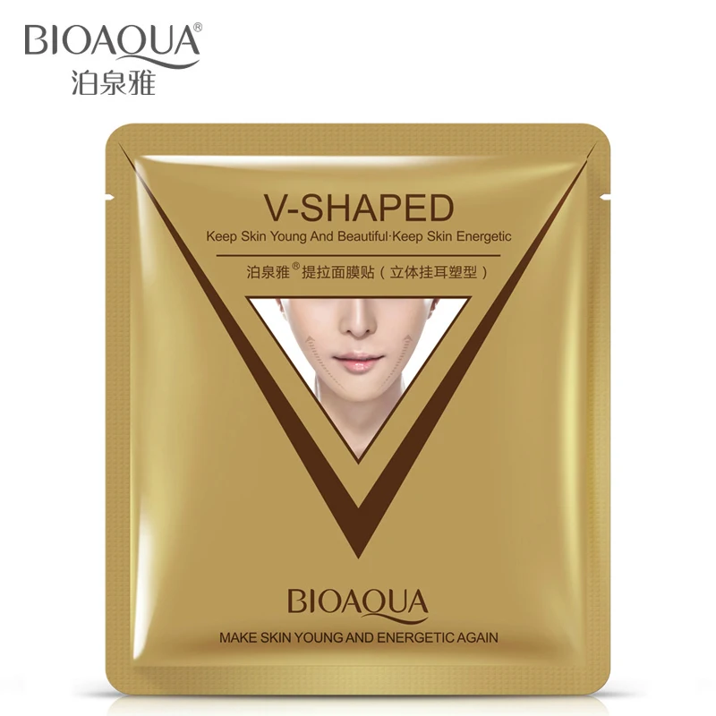 BIOAQUA V образная подтягивающая укрепляющая маска для лица с гиалроновой кислотой