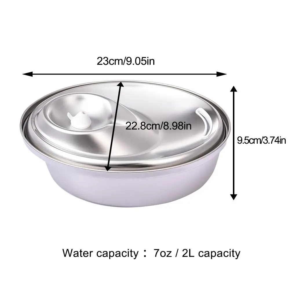 

Automatic Cat Water Fountain Stainless Steel Dog Water Dispenser Pet Drinking Fountain for Dogs Cats Birds and Small Animals