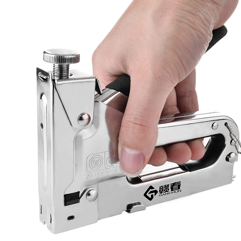 GANCHUN Adeeing ручной гвоздь пистолет мебель степлер для обрамления бумажного окна с 900