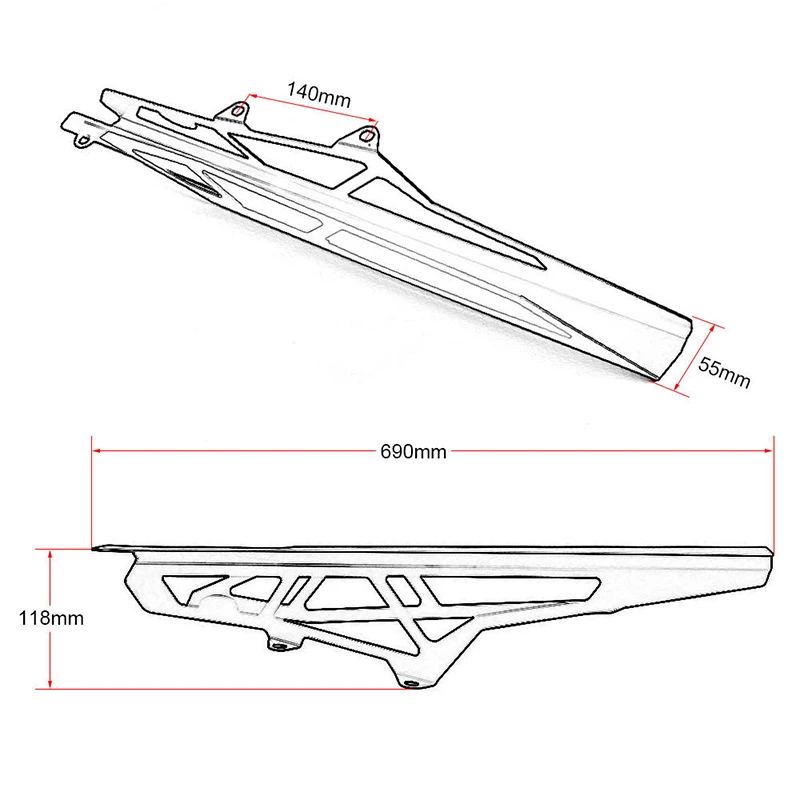 Мотоциклетная цепь Задняя звездочка Защитная крышка протектор для Honda CRF1000L
