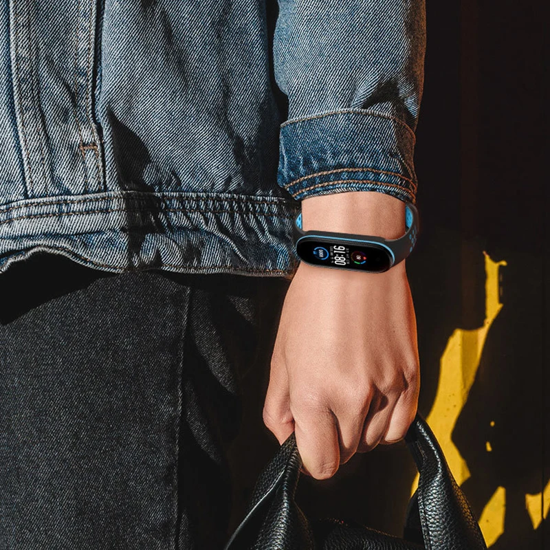 Новый Силиконовый ремешок для Mi Band 6 5 сменные ремешки умных часов силиконовый