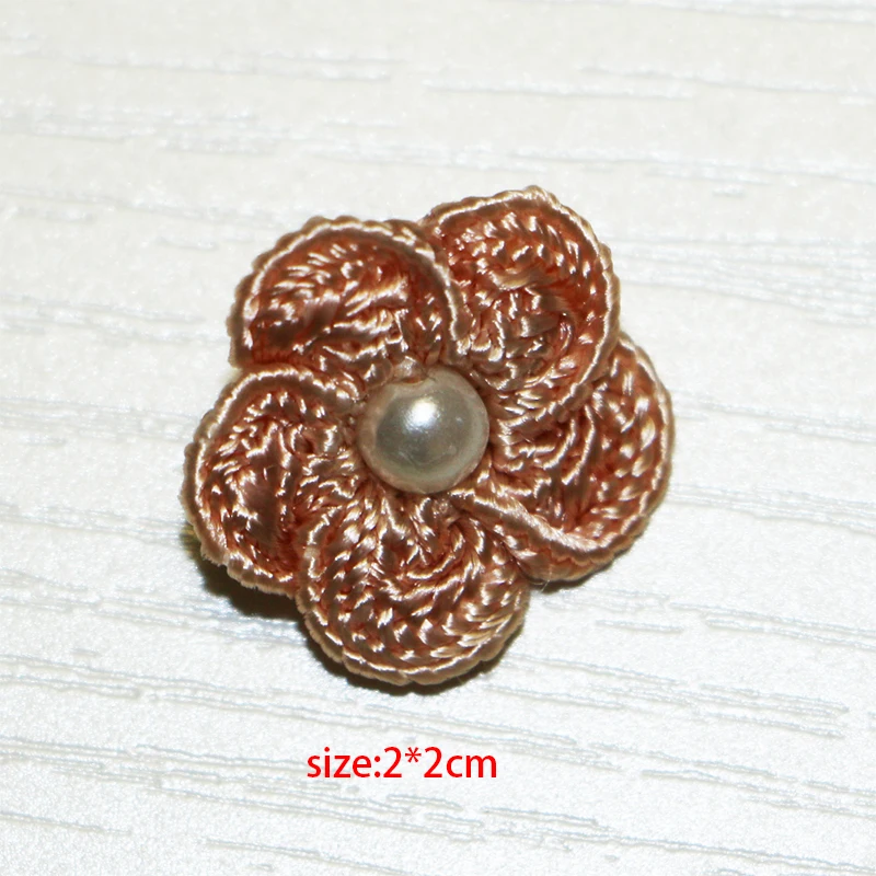 10 шт./упак. Ручной Работы Стразы из бисера DIY атласной лентой Роуз Золотой цветок