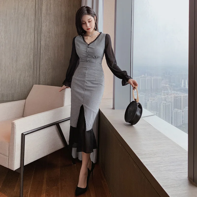 Комплект из 2 предметов летний клетчатый женский костюм сексуальные Офисные