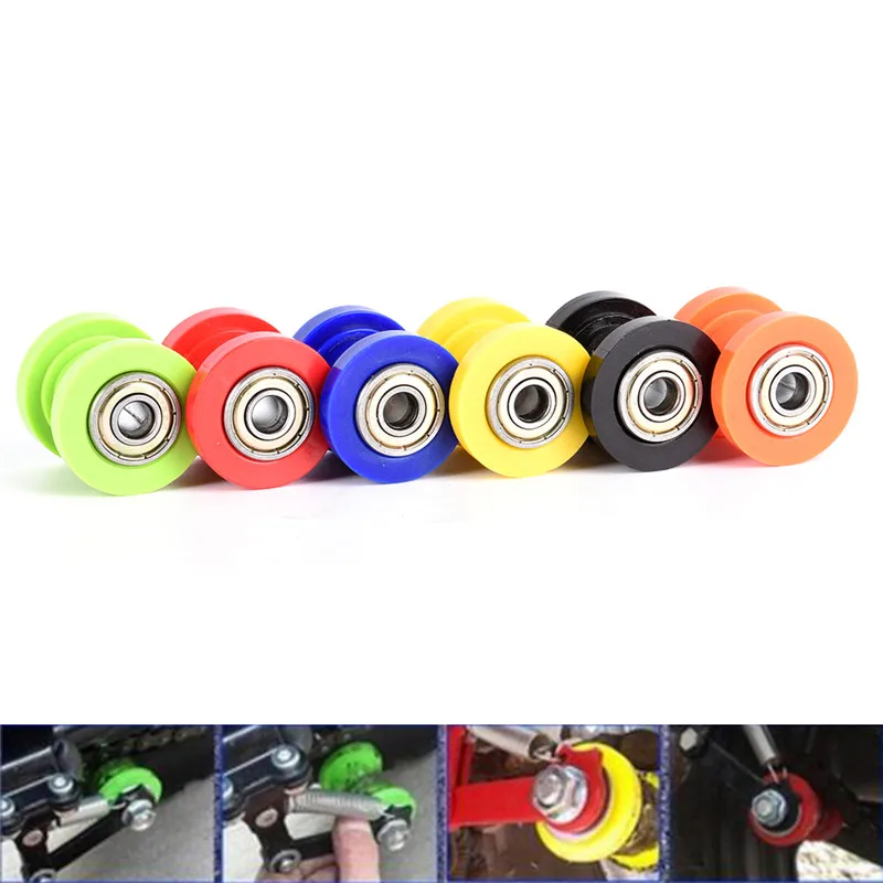 

1PC Chain Roller Slider Tensioner Guide Pulley Dirt Pit Bike Motorcycle Durable 8mm