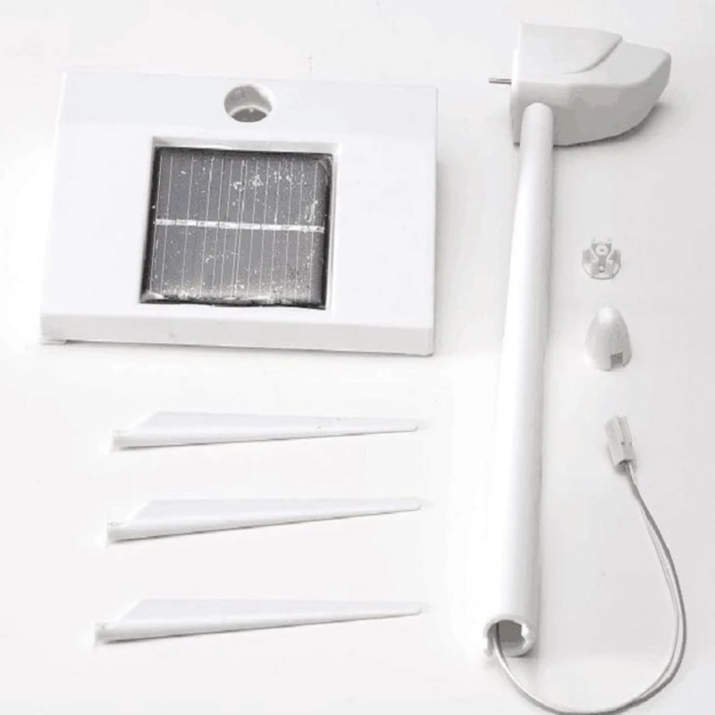 

Solar Powered Windmill Model Building Kit Kids DIY Pinwheel for Children Gift Early Educational Toy