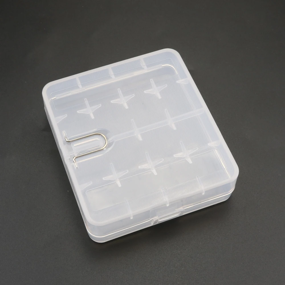YuXi 18650 Battery Storage Box Case for 4 x 18650 Batteries Store Boxes Holder Transparent Container 18650 Battery Box images - 6