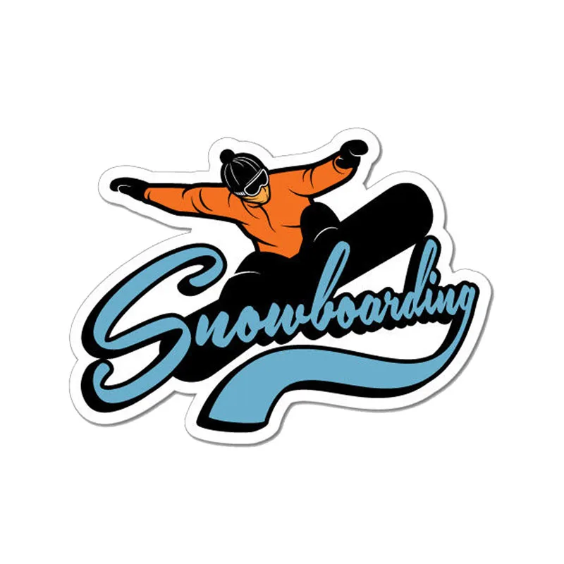 

Dawasaru Funny Snowboarding Car Sticker Personalized Decal Laptop Truck Motorcycle Auto Accessories Decoration PVC,13cm*9cm