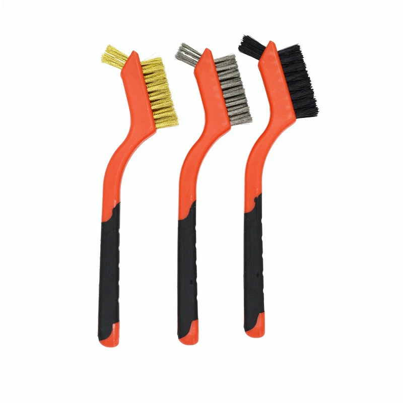 Набор щеток из проволоки щетинки нейлона/латуни/нержавеющей стали изогнутой