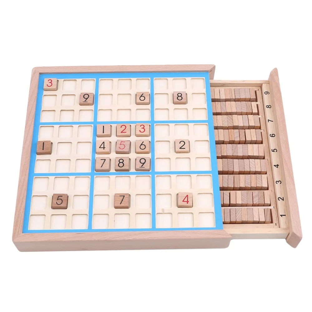 Хит продаж Детские шахматы Sudoku из бука международные шашки складной игровой стол