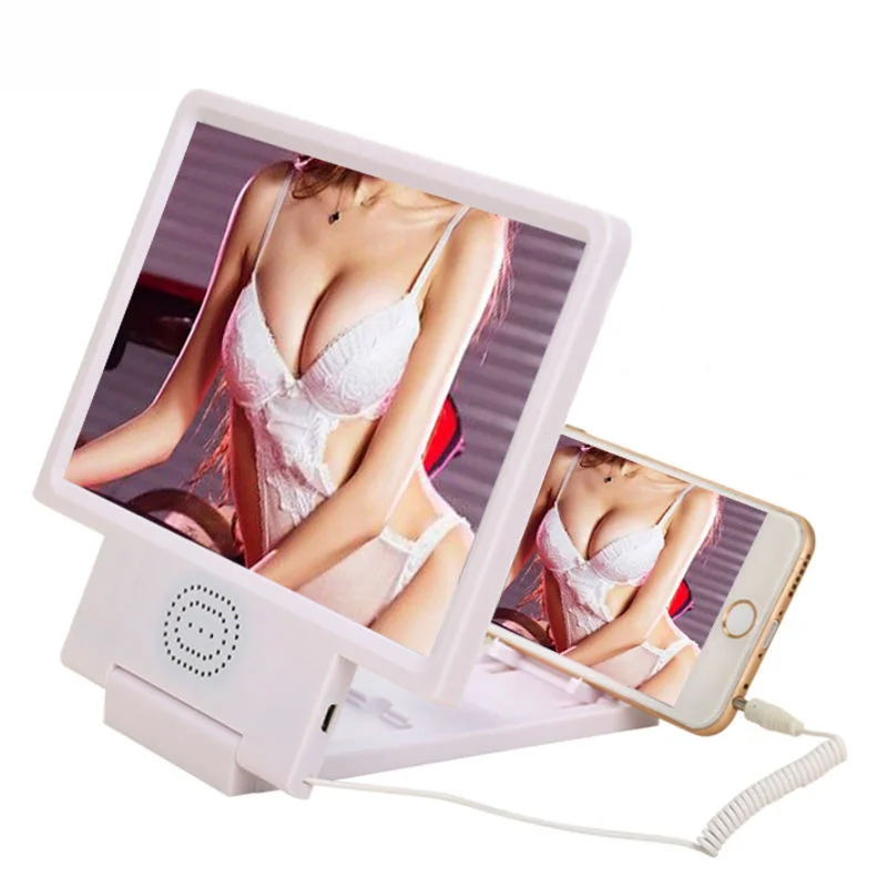 

3D Phone Screen Magnifier Mobile Video Tablet Holder Enlarged Expander Stand 3D Movie Video Magnifying Mobile Bracket Amplifier