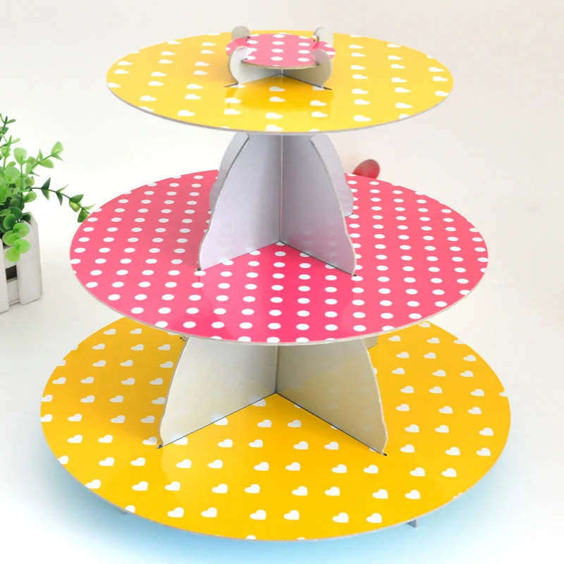 Трехслойная одноразовая бумажная подставка для пирожных аксессуары кексов