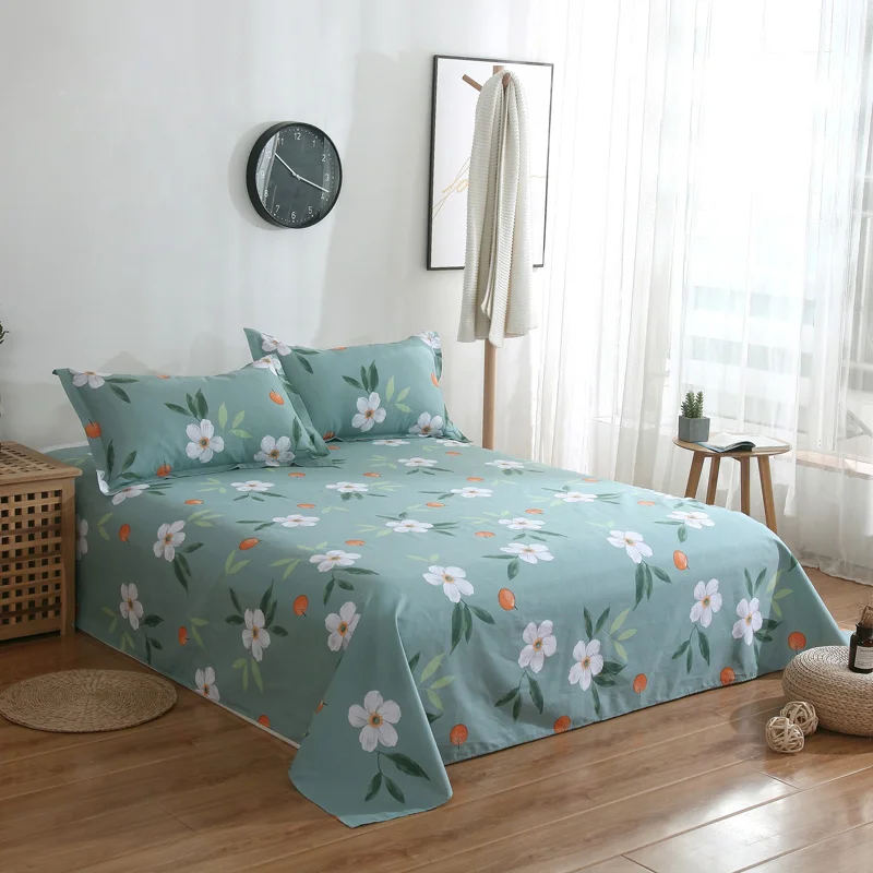

100%cotton Dandelion Bed Sheet Bedspread Bedclothes Bedding Include Pillowcase Twin Full Queen King Size Flat Sheet Home Textile