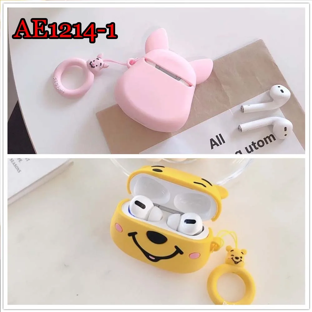 

Cute AirPods 2 Saving Case Cartoon silicon Protective Cover Air Pod Earphone Box Headphone Carrying box AE1214