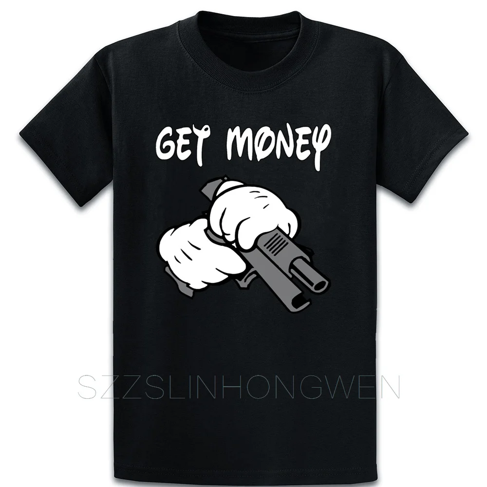 Футболка с рисунком из мультфильма руки пистолет Thug Swag Urban Hip Ho размеры S-5xl