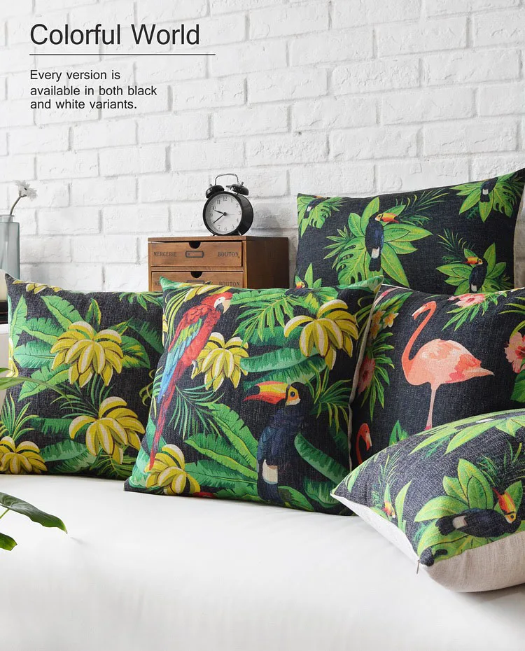 Фламинго попугаи тропический лес естественная жизнь бросок массажер